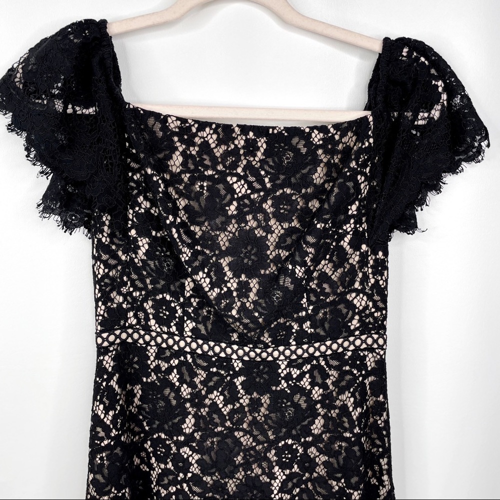 J CREW Off the Shoulder Black Lace Dress Size 2 - Picture 8 of 16